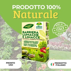 BARRIERA LUMACHE NATURALE CON OSSIDO DI FERRO 750 g