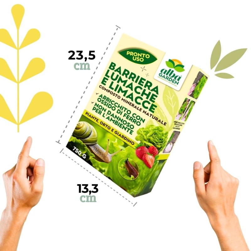 Concime Biologico Rinverdente Dissuasore per Lumache Lumachicida FORGAN 1 KG