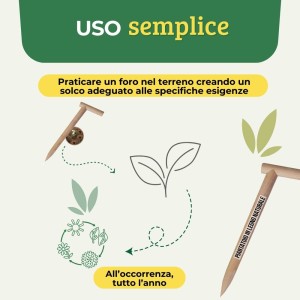 PIANTATOIO MANUALE IN LEGNO PER PIANTINE 1 pz