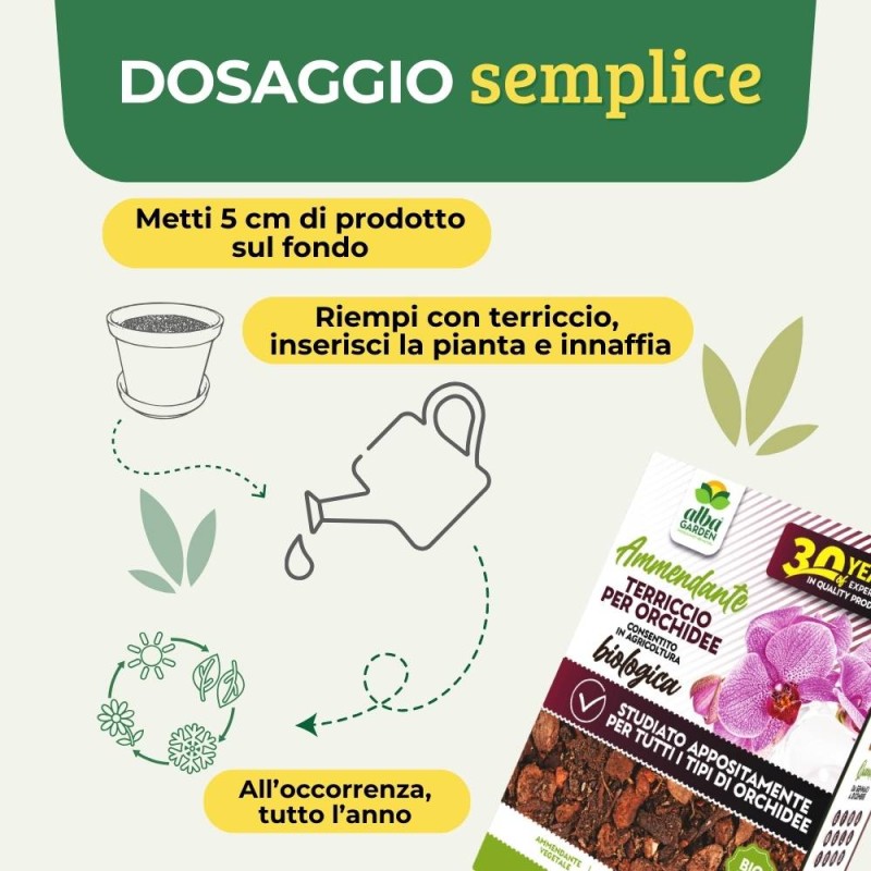 Terriccio Per Orchidee Altea Orchisol - Substrato Professionale 2.5 Litri | BARK - Foto 12