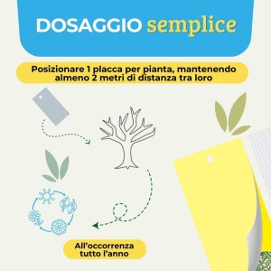 TRAPPOLA CROMOTROPICA GIALLA MOSCA BIANCA 10 pz