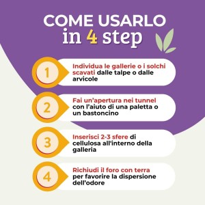 DISABITUANTE TALPE SFERE DI CELLULOSA 100 g