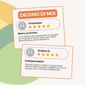 ALBATOP CARTELLI SEGNALATORI PUNTI ESCA 10 pz
