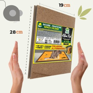ALBATOP TRAPPOLA ADESIVA PER TOPI AROMA FORMAGGIO 24 pz (12 Conf.)