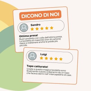 ALBATOP TRAPPOLA ADESIVA PER TOPI AROMA FORMAGGIO 24 pz (12 Conf.)