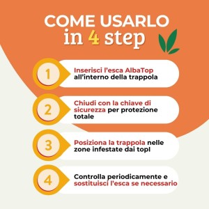 ALBATOP TRAPPOLA PER TOPI BIG + SMALL 1 + 1 pz