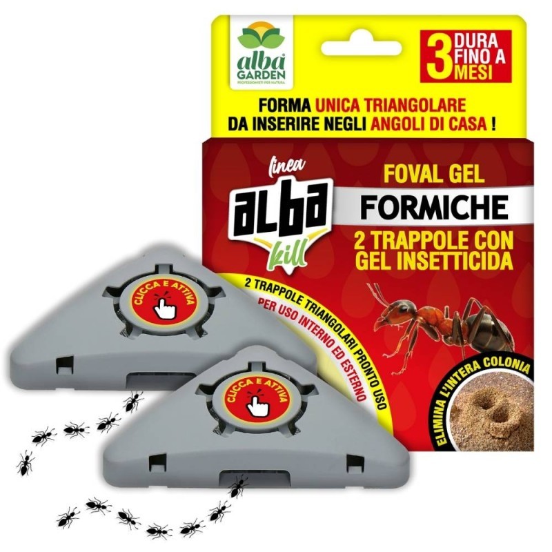 ALBAKILL TRAPPOLA FORMICHE GEL 2 pz ALBAKILL TRAPPOLA FORMICHE GEL 2 pz