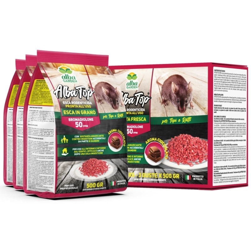 ALBATOP GRANO ROSSO 1,5 Kg (3x500) - BR50PPM