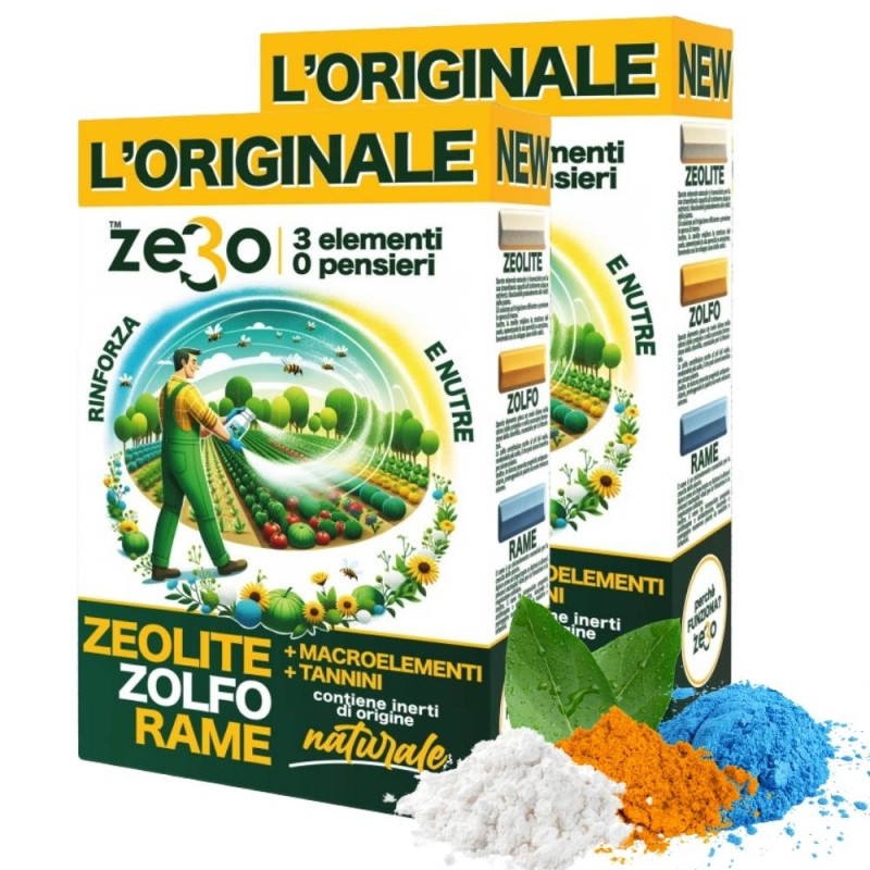 ZeRo - ZEOLITE + ZOLFO + RAME 1 KG x 2 pz ZeRo - ZEOLITE + ZOLFO + RAME 1 KG x 2 pz