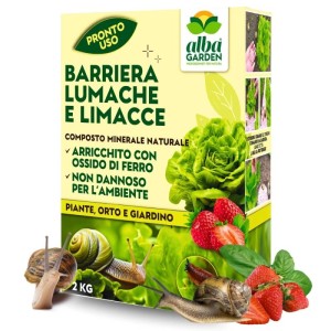 BARRIERA LUMACHE NATURALE CON OSSIDO DI FERRO 2 Kg