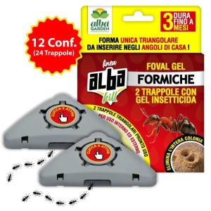 ALBAKILL TRAPPOLA FORMICHE GEL 24 pz (12 Conf.)