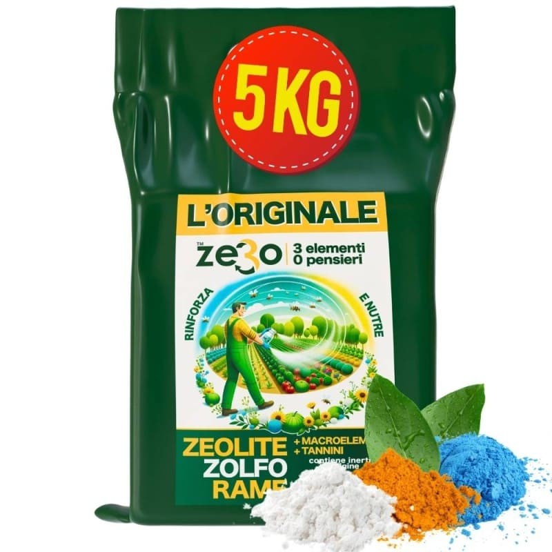 ZeRo - ZEOLITE + ZOLFO + RAME 5 Kg ZeRo - ZEOLITE + ZOLFO + RAME 5 Kg