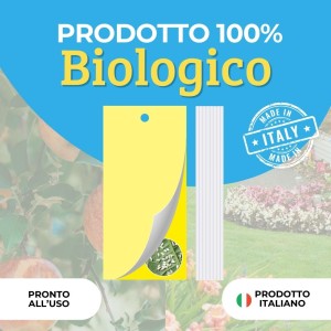 TRAPPOLA CROMOTROPICA GIALLA MOSCA FRUTTA - AFIDI 5 pz
