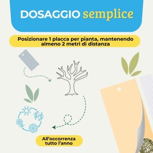 TRAPPOLA CROMOTROPICA ARANCIONE MOSCA BIANCA 5 pz