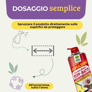 DISABITUANTE TOPI RATTI SPRAY GAS 600 ml x 3 pz