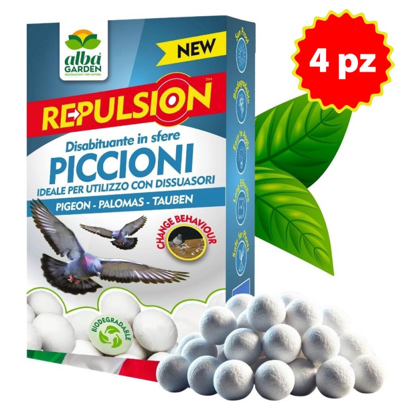 DISABITUANTE PICCIONI SFERE DI CELLULOSA 100 g x 4 pz