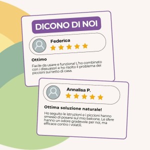 DISABITUANTE PICCIONI SFERE DI CELLULOSA 100 g x 4 pz