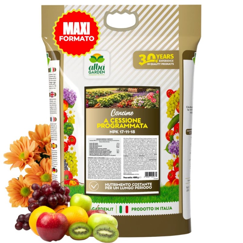 CONCIME GRANULARE A CESSIONE PROGRAMMATA 4 Kg