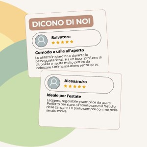 BRACCIALETTO PROFUMATO ALLA CITRONELLA 1 pz