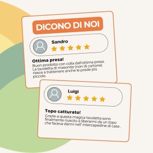 ALBATOP TRAPPOLA ADESIVA PER TOPI MINI 2 pz (1 Conf.)