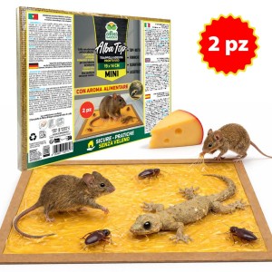 ALBATOP TRAPPOLA ADESIVA PER TOPI MINI 2 pz (1 Conf.)