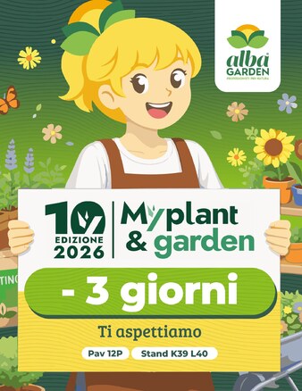 Mancano 3 giorni a @myplantgarden.

Il nostro team sta preparando lo stand (Pav 12P - Stand K39 L40) dove presenteremo, oltre ai prodotti a catalogo, anche alcune novità studiate per rispondere alle esigenze del mercato.

Soluzioni pratiche e qualità: questi sono i valori che porteremo in fiera. 
Ti aspettiamo!
📅 18-20 febbraio 2026
 📍 Fiera Milano - Rho
#Albagarden #Myplant2026