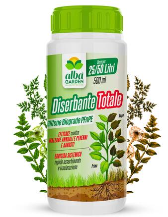 Libera il giardino dalle infestanti, con un’erbicida sistemico professionale ma di libera vendita!

✔️ Efficace su infestanti annuali, biennali e perenni, sia monocotiledoni che dicotiledoni 

✔️ Assorbimento rapido: elimina le piante alla base, non solo in superficie 

✔️ Nessuna attività residua: dopo l’uso, il suolo ritorna pulito grazie a una decomposizione naturale 
agridagel.com

Perché sceglierlo:

Soluzione potente “secca tutto”, agisce fino al cuore delle infestanti
Ritorno alla normalità del terreno senza residui tossici
Facile da usare per chiunque, senza bisogno di patentino

📍 Disponibile in confezione da 500 ml – perfetta per trattamenti mirati e aree di piccola-media grandezza.

➡️ Acquistalo su www.albagarden.it
#albagarden
