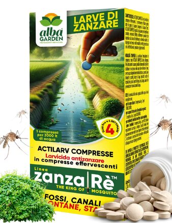 Dì addio ai fastidiosi insetti prima che volino in casa! 🦟
Actilarv Compresse è il larvicida effervescente che agisce in modo mirato e sicuro contro le larve di zanzara – compresa la temuta zanzara tigre – direttamente nelle acque stagnanti come tombini, pozzetti, fontane e stagni 

📌 Come funziona?
Blocca la crescita delle larve prima che diventino adulte. Un alleato efficace che rispetta l’ecosistema: selettivo, efficace contro le zanzare, poco impattante su pesci e predatori naturali 

✅ Pratico e immediato
📅 Periodo consigliato: da marzo a ottobre, con trattamenti ogni 2–4 settimane, soprattutto dopo piogge persistenti 
🎯 Perfetto per: giardini, cortili, aree verdi, fontane ornamentali, pozzetti e qualsiasi angolo dove l’acqua ristagna — anche in ambienti urbani!

Acquistalo su www.albagarden.it
#Albagarden