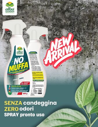 La muffa sta rovinando la tua casa? 
Con l'Antimuffa Spray di Albagarden, puoi dire addio a questo problema in modo facile e veloce.

✅ Efficace su tutte le superfici
✅ Agisce in profondità, eliminando la muffa e prevenendo il ritorno
✅ Facile da usare

Non aspettare che la muffa peggiori! Agisci ora e rinfresca la tua casa.
👉 Compra ora www.albagarden.it
#albagarden