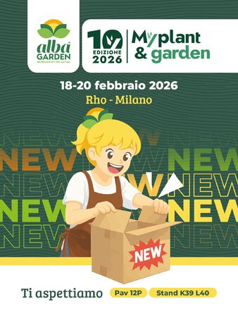 Stiamo preparando le novità 2026 che presenteremo in anteprima a @myplantgarden 

Nuovi prodotti, nuove soluzioni e nuove opportunità per chi lavora ogni giorno nella cura del verde.

Vuoi scoprirle dal vivo? Ci vediamo in fiera al Pav 12P - Stand K39 L40.
Ti aspettiamo!
📅 18-20 febbraio 2026
 📍 Fiera Milano - Rho
#Albagarden #Myplant2026
