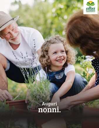 Ai nonni che insegnano ai nipoti a piantare un seme, a prendersi cura di un fiore, a osservare il miracolo della natura: grazie per tutto quello che siete.

Buona Festa dei Nonni a tutti coloro che rendono più forte il legame tra passato, presente e futuro. 💐 
#FestaDeiNonni #Albagarden